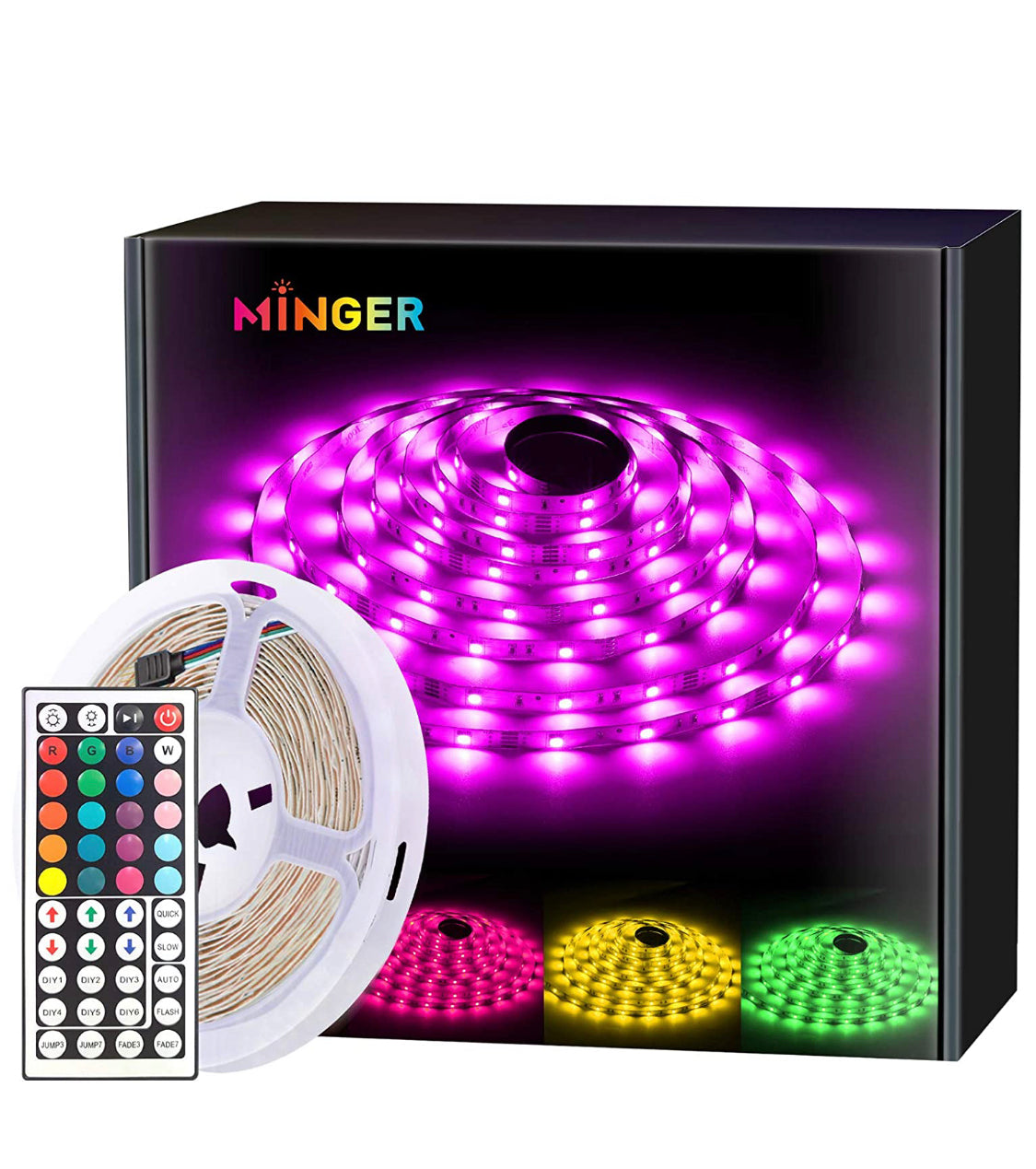 Waterproof 16 ft. Led Strip Lights with Remote Controller Max